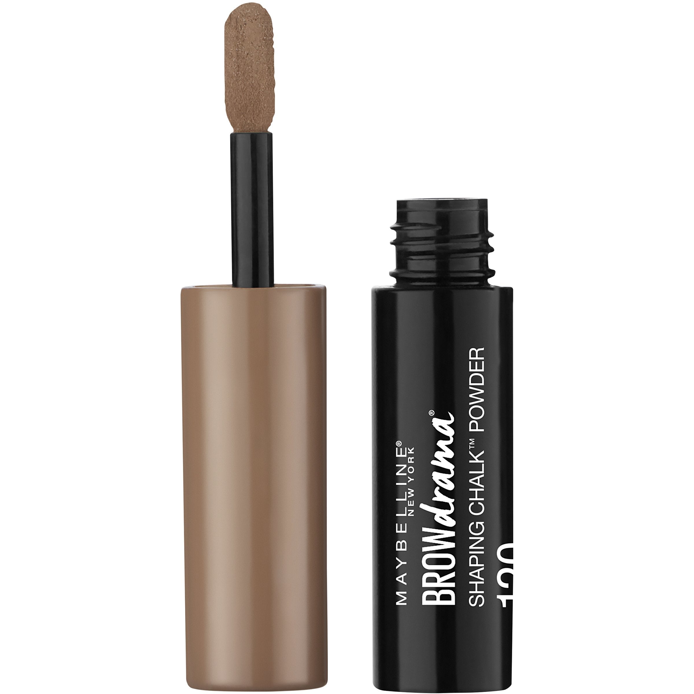 Maybelline Brow Drama applicator closeup highlighting brush tip for precise shaping