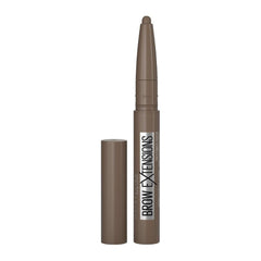 Maybelline Brow Extensions front packaging showing the medium brown crayon and benefit of instant fullness