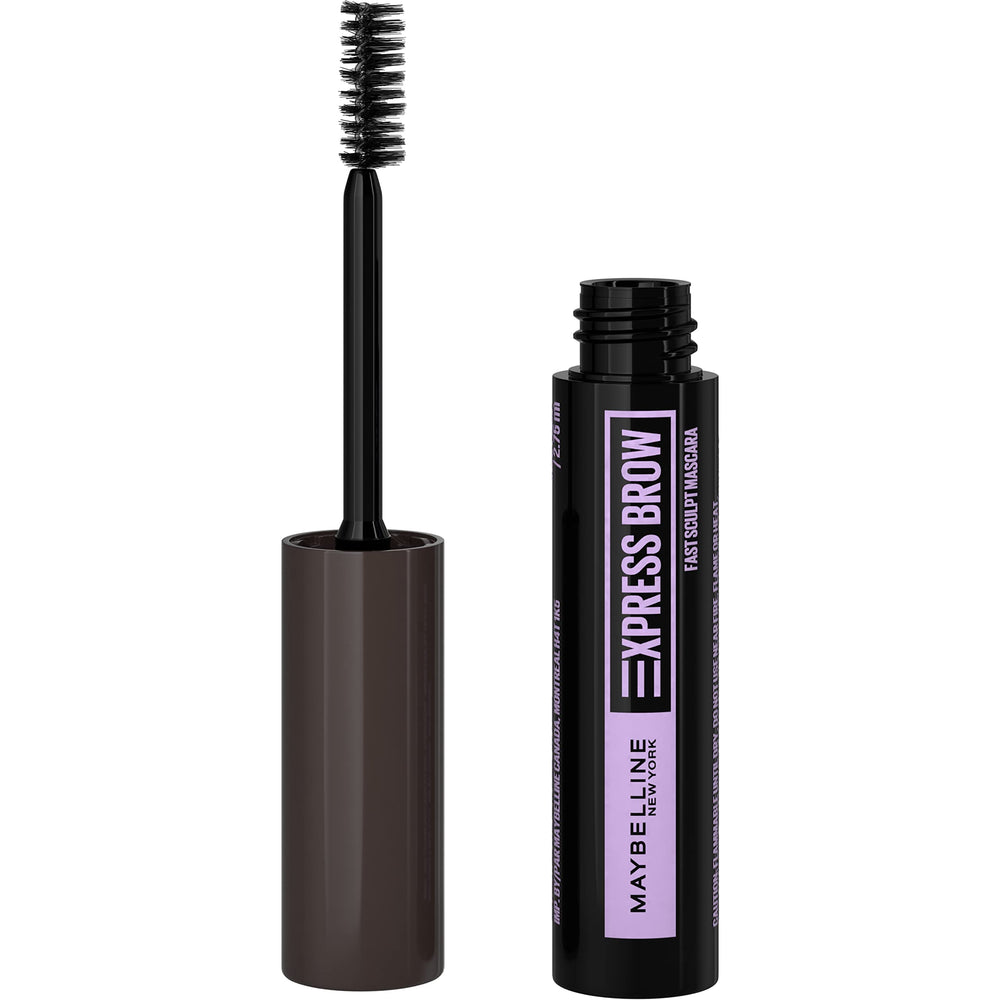 Maybelline Brow Fast Sculpt front packaging showing compact tube and shade