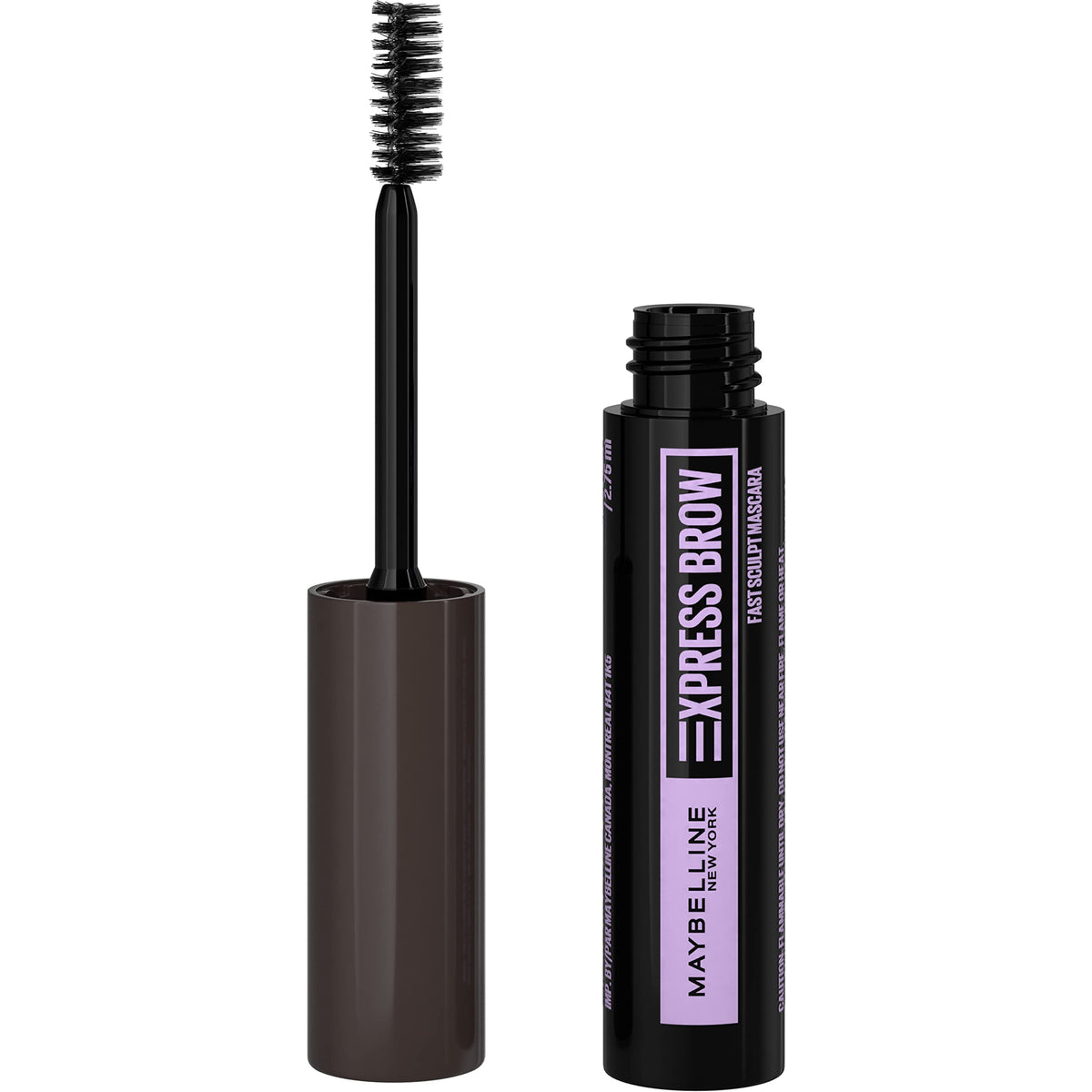 Maybelline Brow Fast Sculpt front packaging showing compact tube and shade