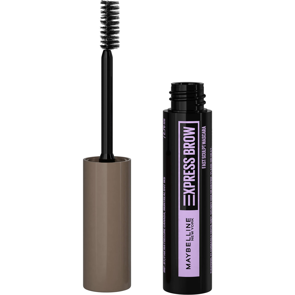 Maybelline Brow Fast Sculpt front packaging showing compact tube and shade