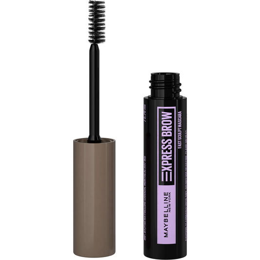 Maybelline Brow Fast Sculpt front packaging showing compact tube and shade
