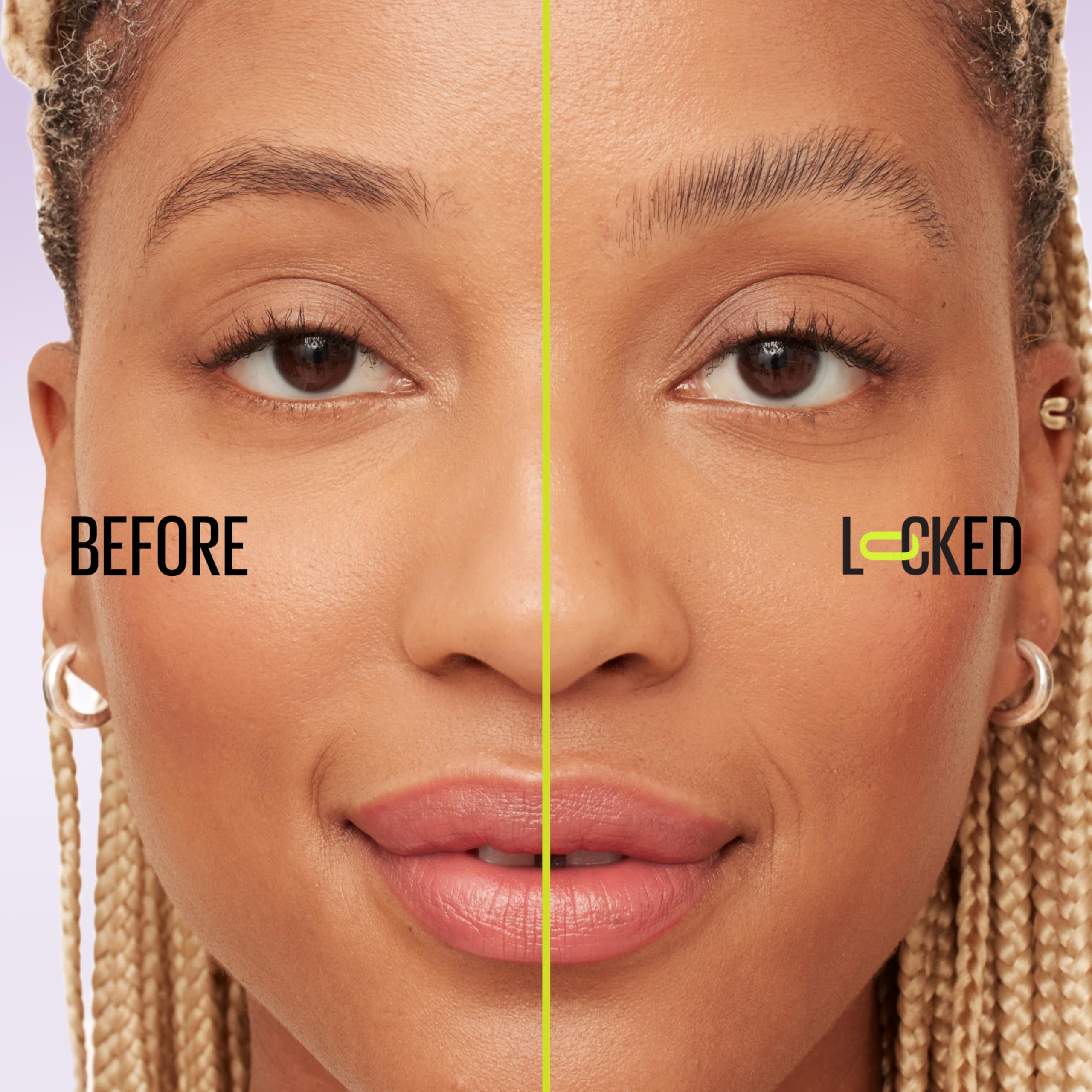 Maybelline application on model brows for long-lasting hold demonstration