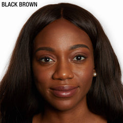Maybelline model applying pomade to brows for defined, natural finish