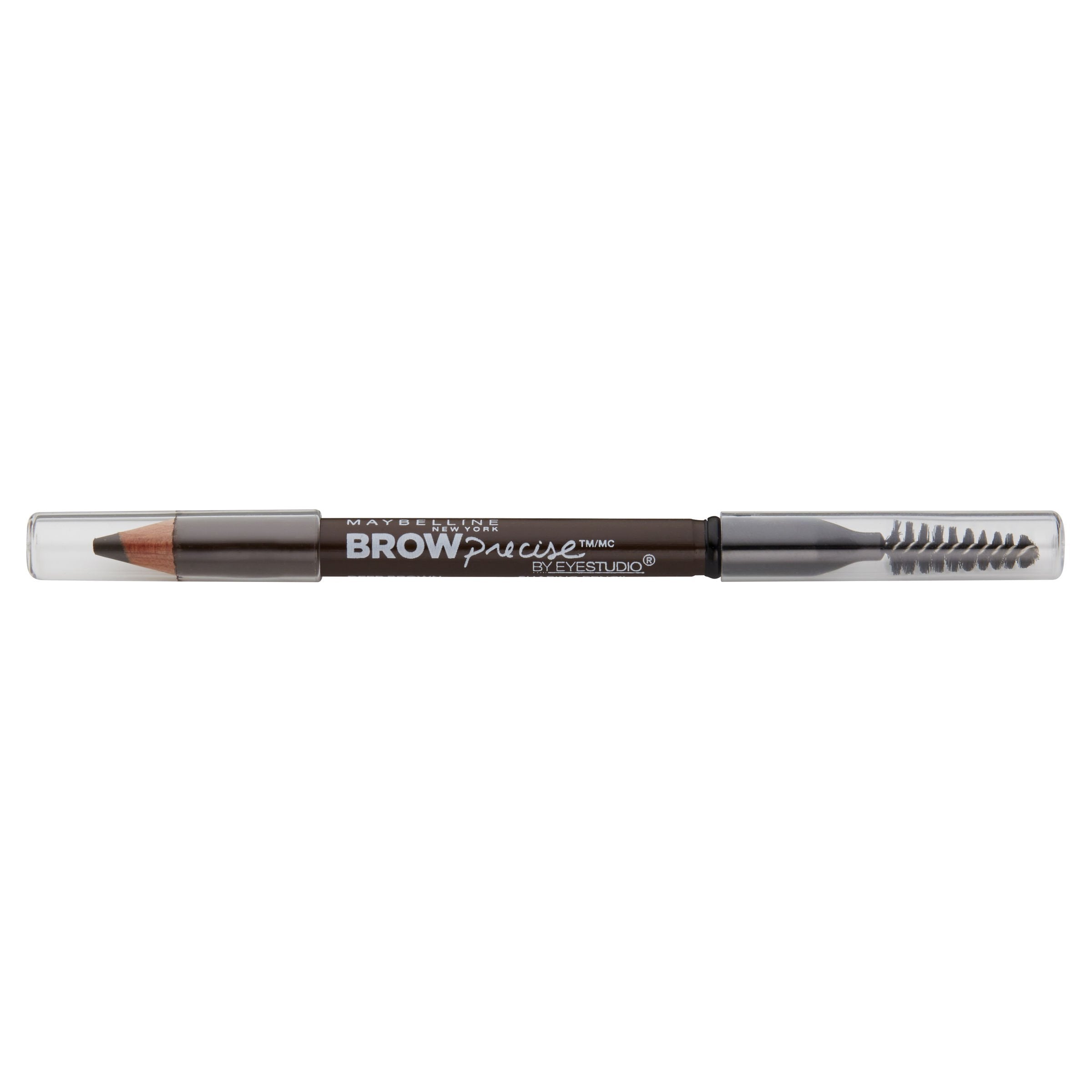 Maybelline Brow Precise front view showing pencil and spoolie for precise shaping