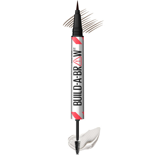 Maybelline Build-A-Brow front packaging showing product and shade benefits