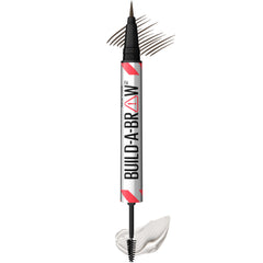MAYBELLINE front packaging showing two-in-one brow pen and gel for precise shaping