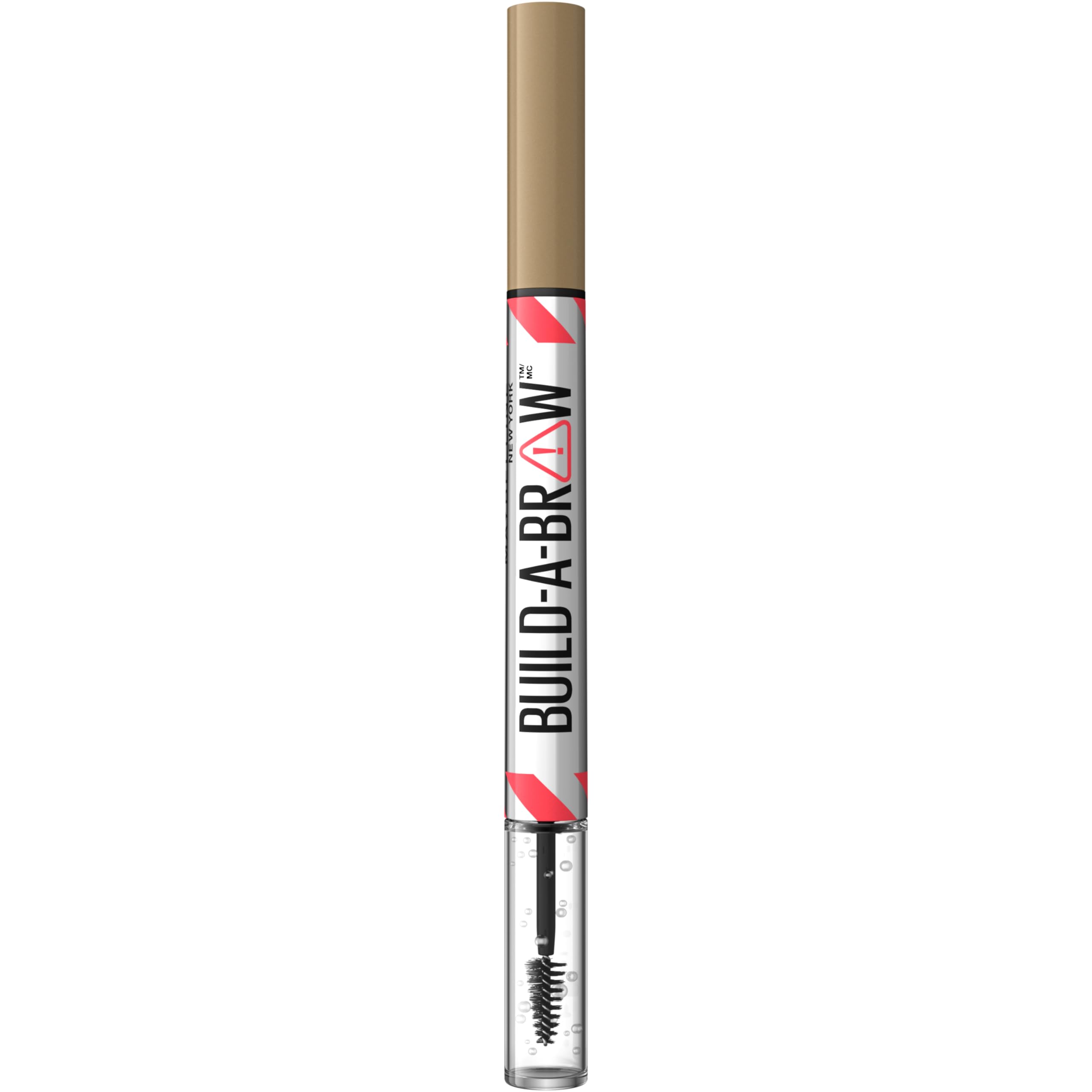 MAYBELLINE open tool showing pen and gel for two-step brow routine