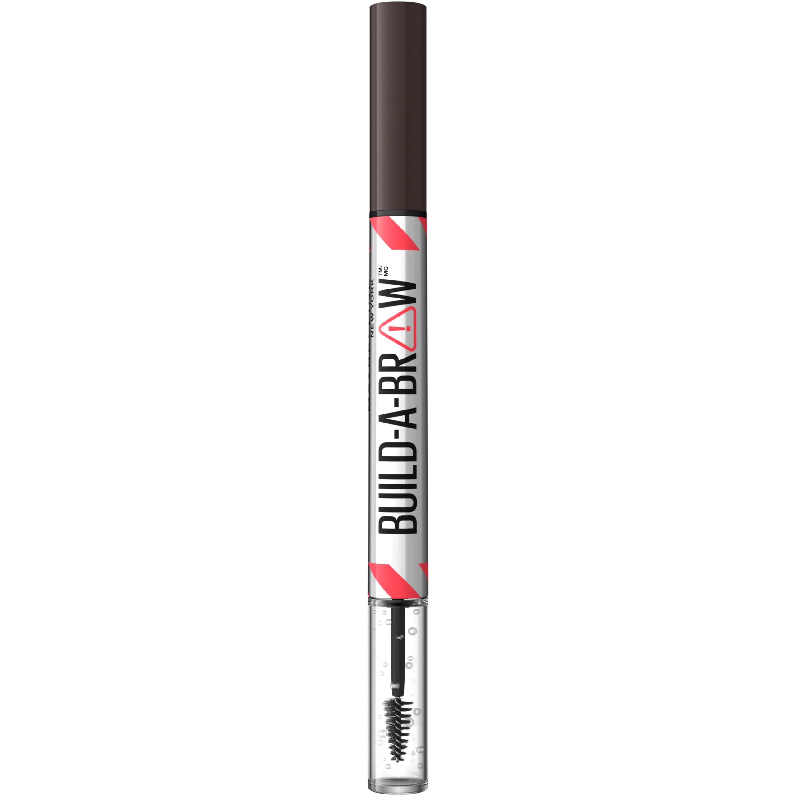 Maybelline Build-A-Brow flat-lay demonstrating two-in-one pen and sealing gel convenience