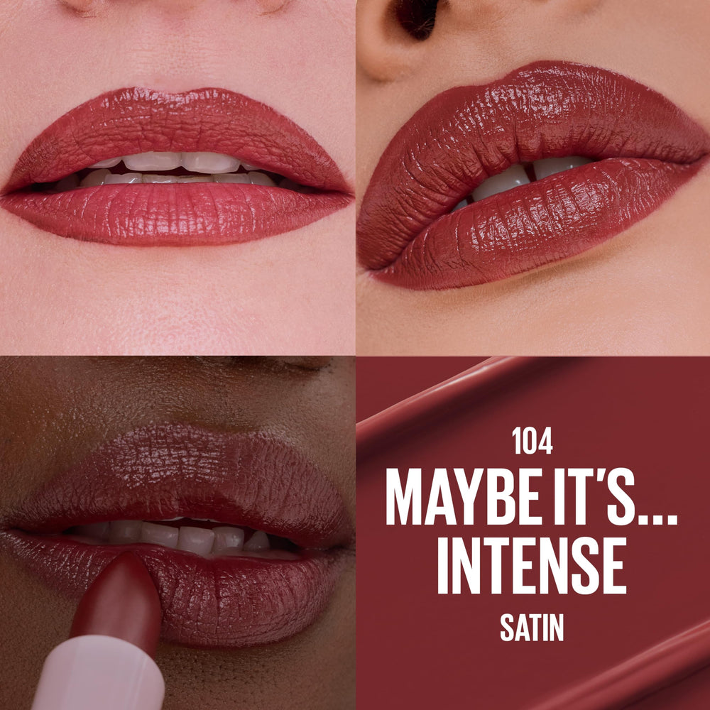 MAYBELLINE bullet close-up highlighting smooth texture and easy glide