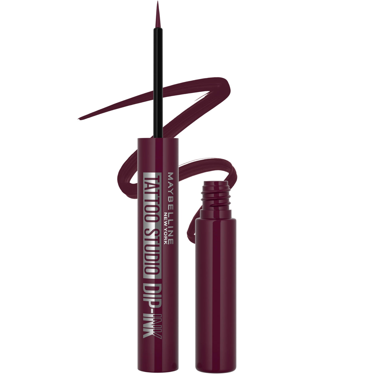 MAYBELLINE front packaging showing Burgundy Boost and pen silhouette for easy selection