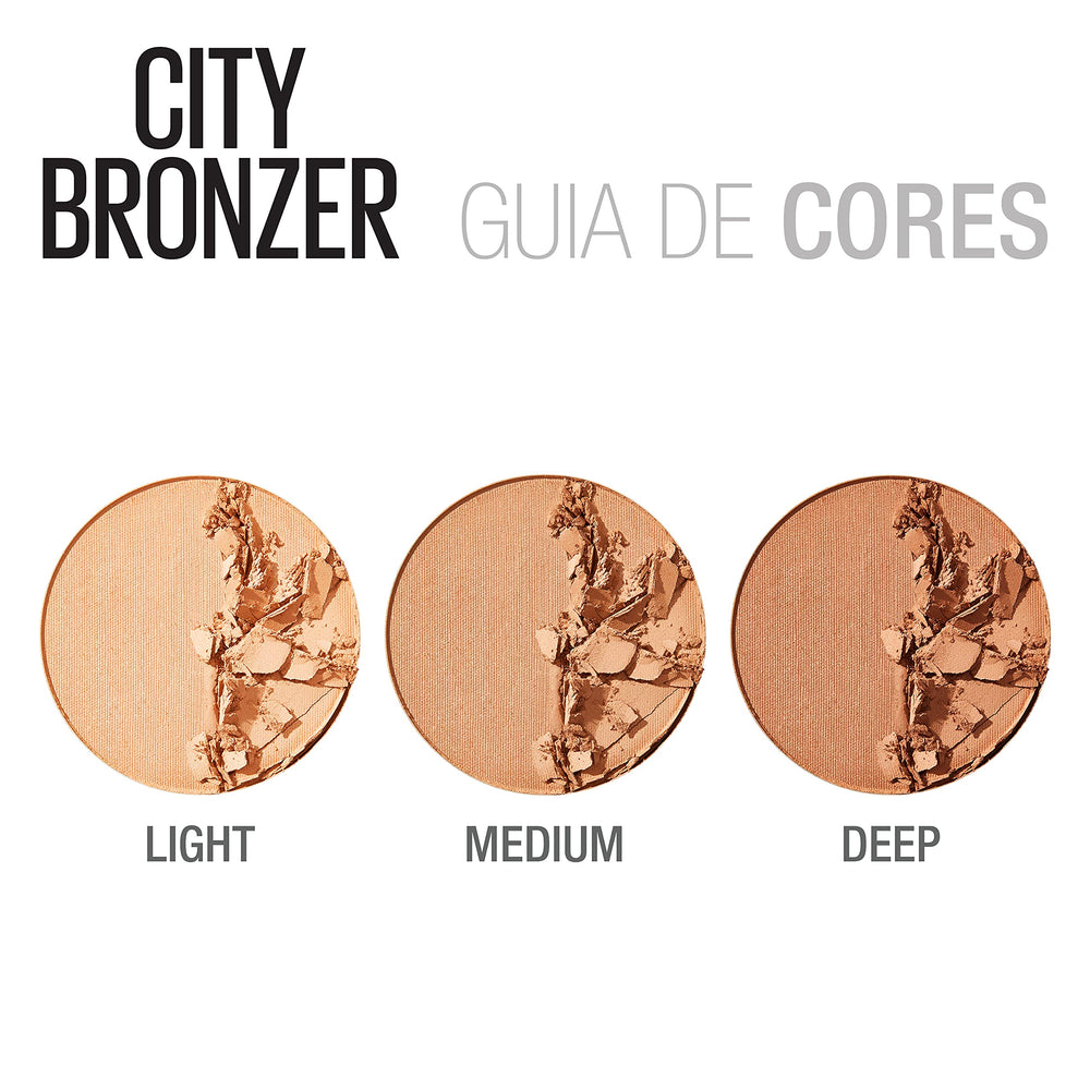 MAYBELLINE open pan revealing two complementary shades for bronze and contour versatility