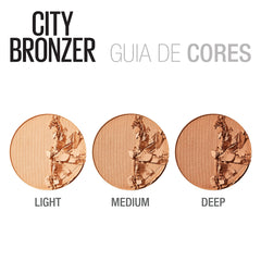 MAYBELLINE open pan revealing two complementary shades for bronze and contour versatility