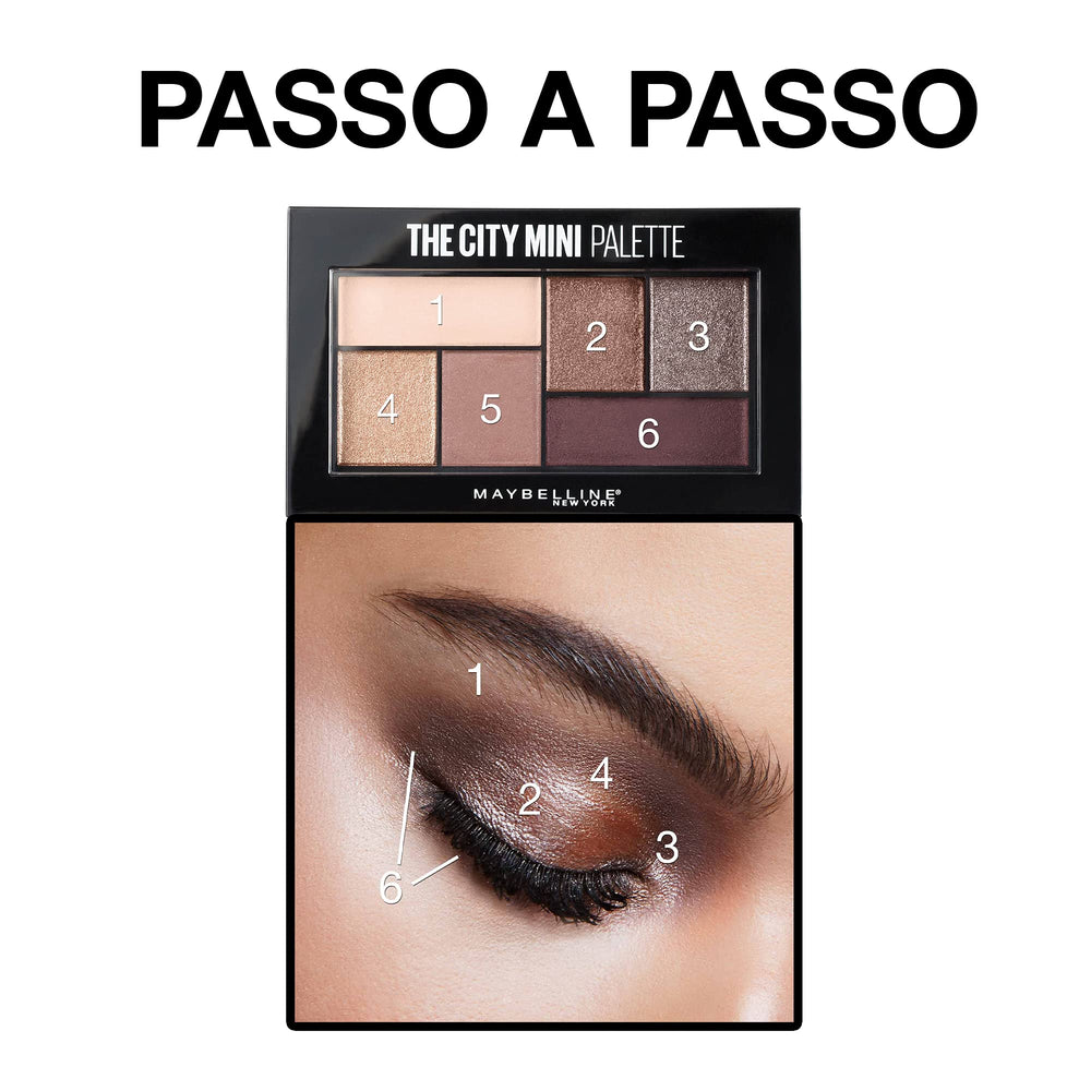 Maybelline eye look with warm bronze lid showing depth and dimension
