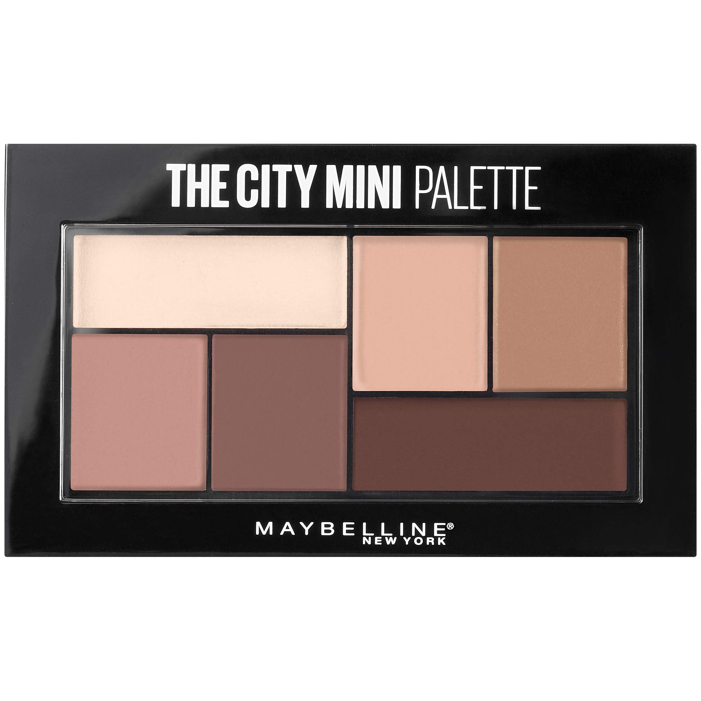 Maybelline City Mini palette front view showing compact, travel-friendly design and convenience
