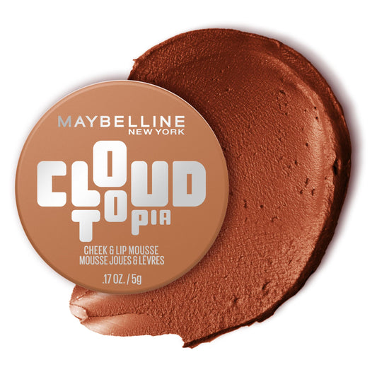 MAYBELLINE jar front view showing Toasted Sky shade and convenient packaging benefit