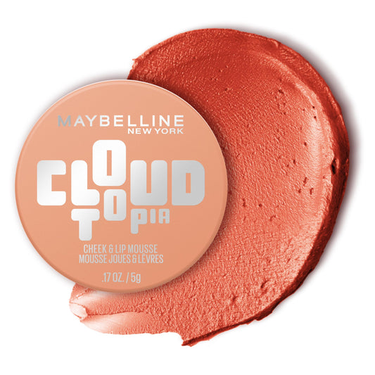 Maybelline Cloudtopia front packaging showing shade Solar Serenity and benefit of pigment
