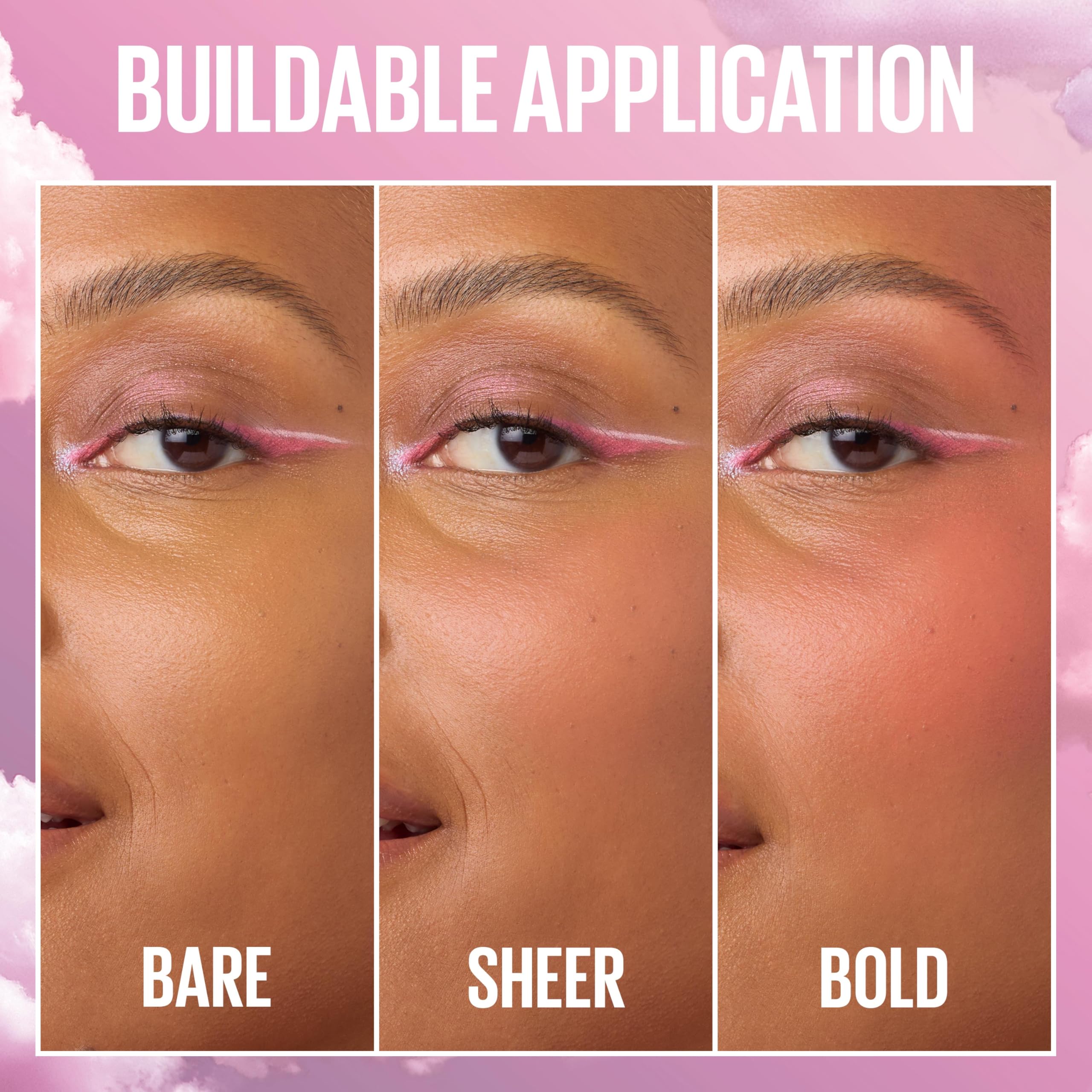 MAYBELLINE Cloudtopia on lips showing matte color and comfort