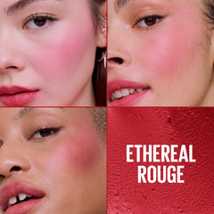 Maybelline Cloudtopia open mousse texture highlighting weightless blendability