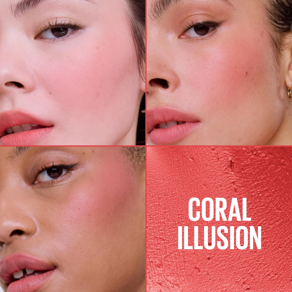 MAYBELLINE close-up of mousse texture showing whipped finish and blendability