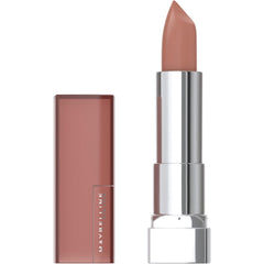 MAYBELLINE front packaging showing lipstick tube and shade visible benefit bold color