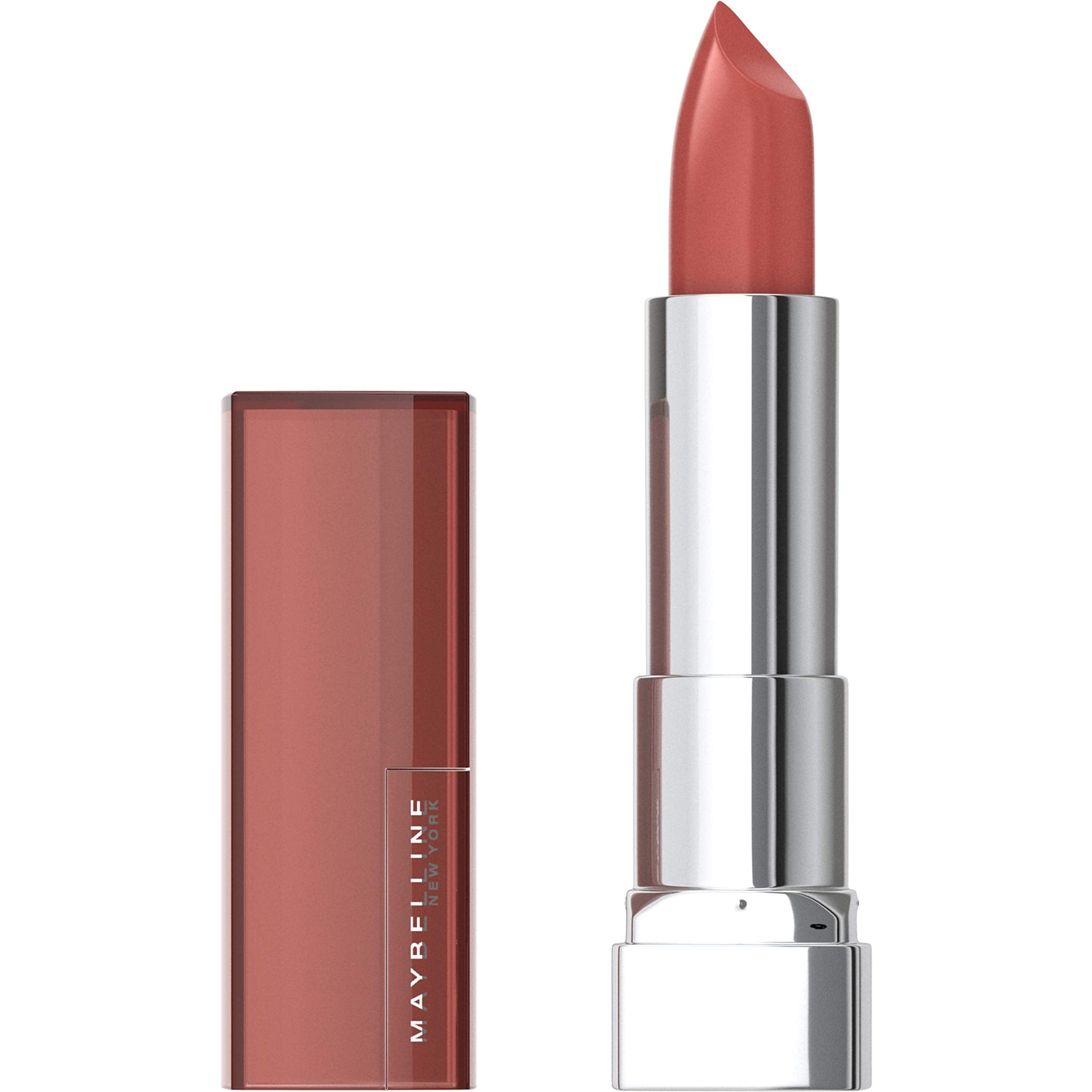 Maybelline front packaging showing shade label and brand, clear purchase benefit