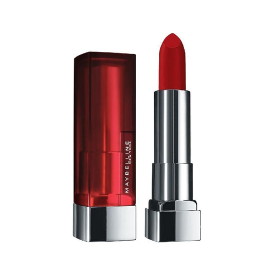 MAYBELLINE front tube view showing bold color and sleek packaging benefit: easy identification