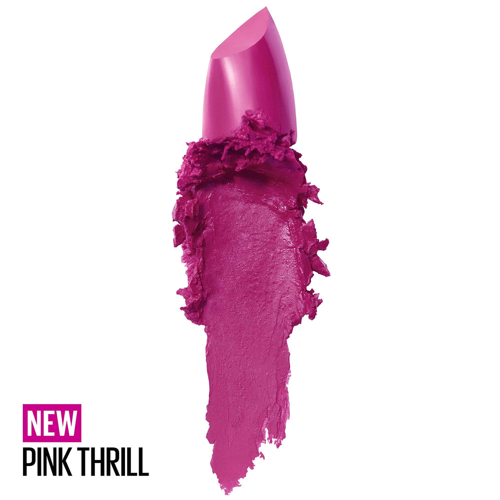 Maybelline open bullet close-up showing creamy texture and smooth glide benefit