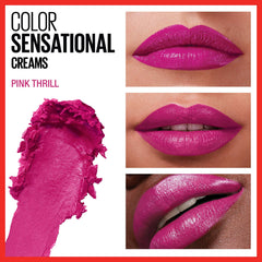 Maybelline shade swatch strip displaying multiple colors for quick color comparison