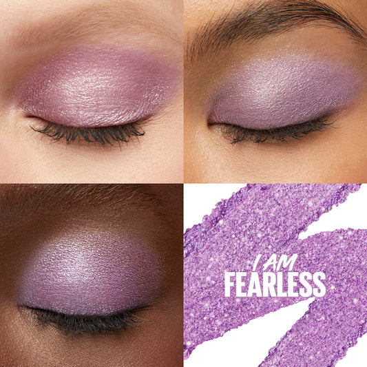 MAYBELLINE creamy texture close-up showing blendable pigment and smooth finish