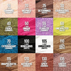 MAYBELLINE application on eyelid showing quick multi-use shadow and liner benefit