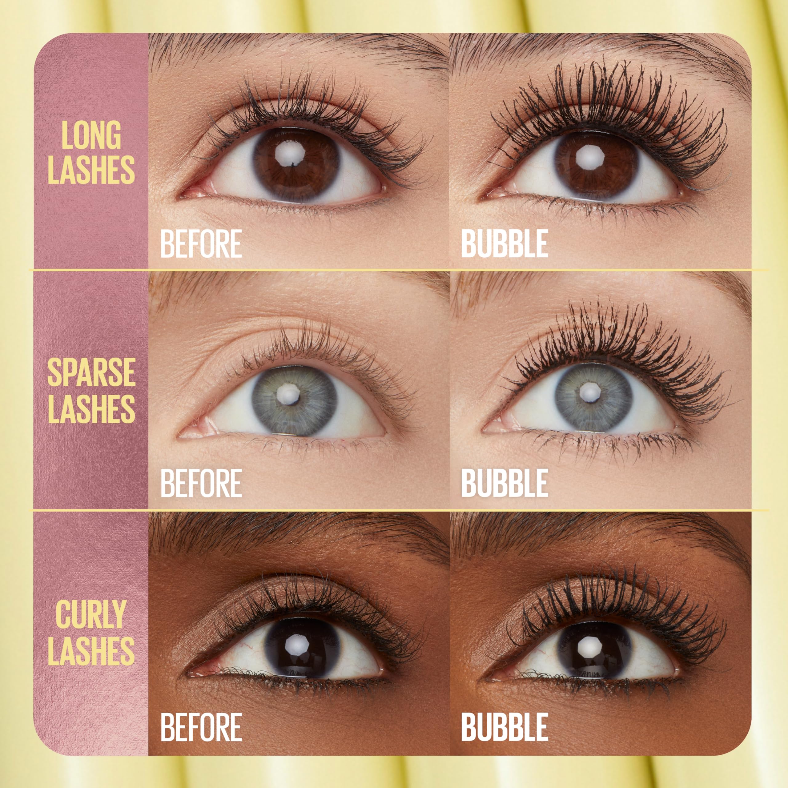Maybelline mascara next to ruler to show product size and portability
