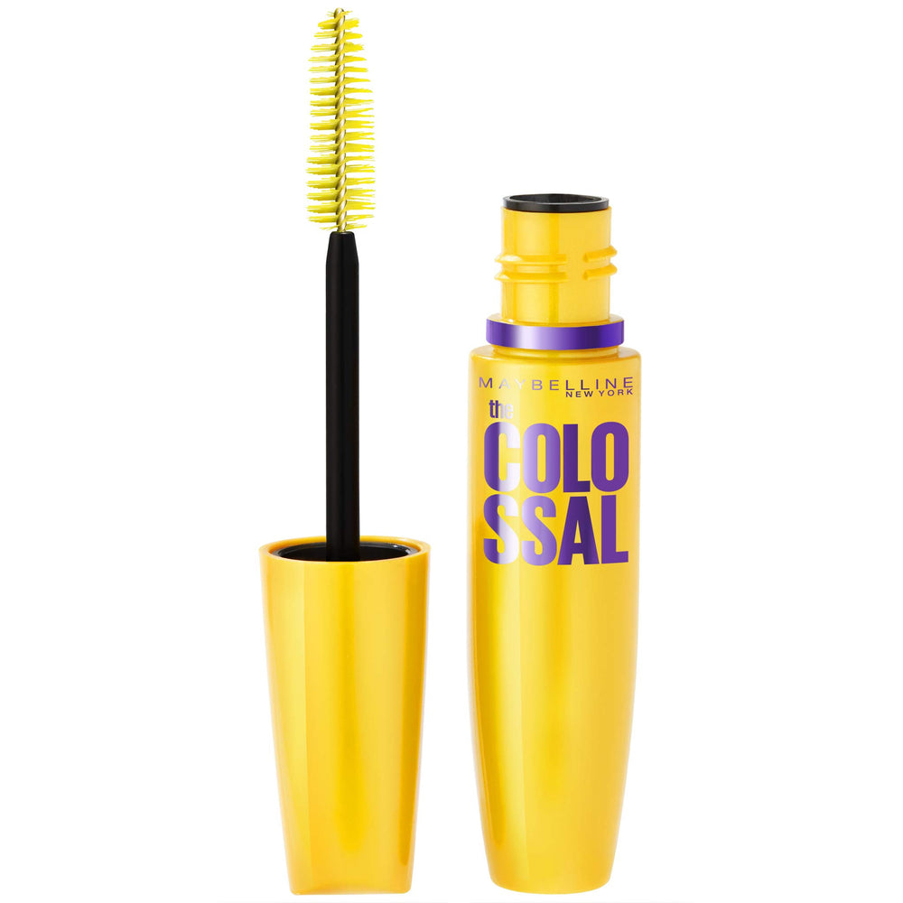 Maybelline Colossal front packaging showing bold Glam Black color and quick volume