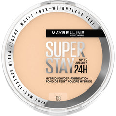 Maybelline compact front packaging showing brand and product in hand