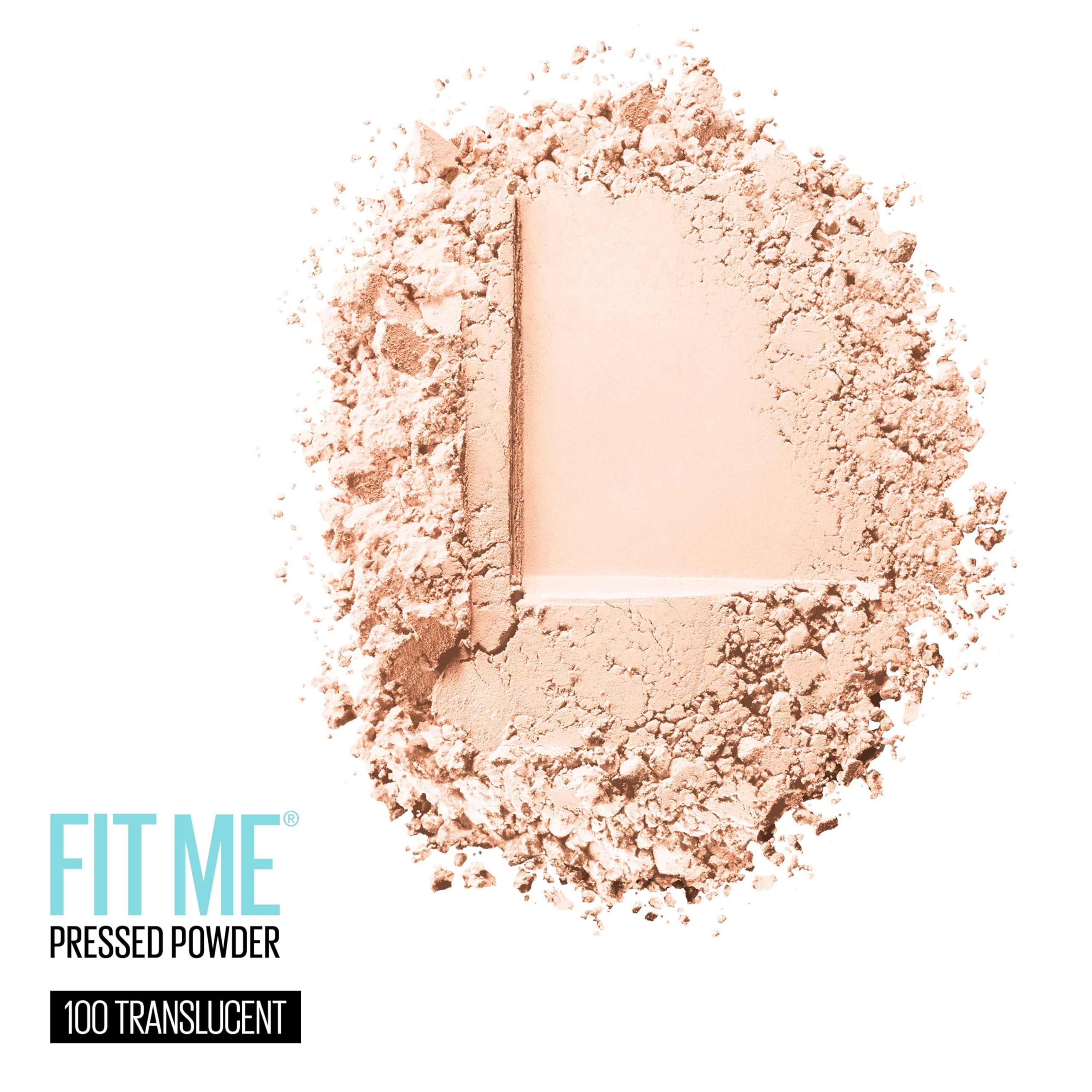 Maybelline compact open top revealing pressed translucent powder for easy application