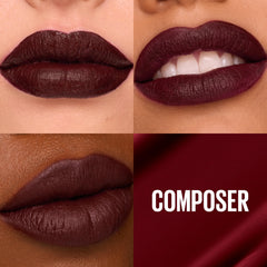 Maybelline Composer arrow applicator close-up for precise, clean lip lines