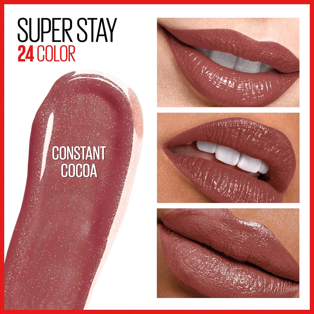 MAYBELLINE conditioning balm texture on applicator showing moisturizing effect for comfort