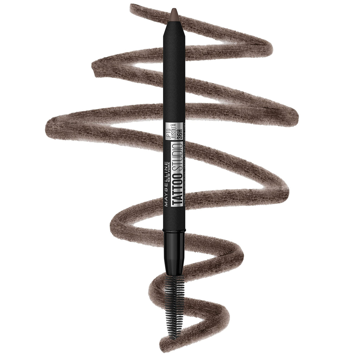 Maybelline deep brown pencil front packaging showing shade and benefit