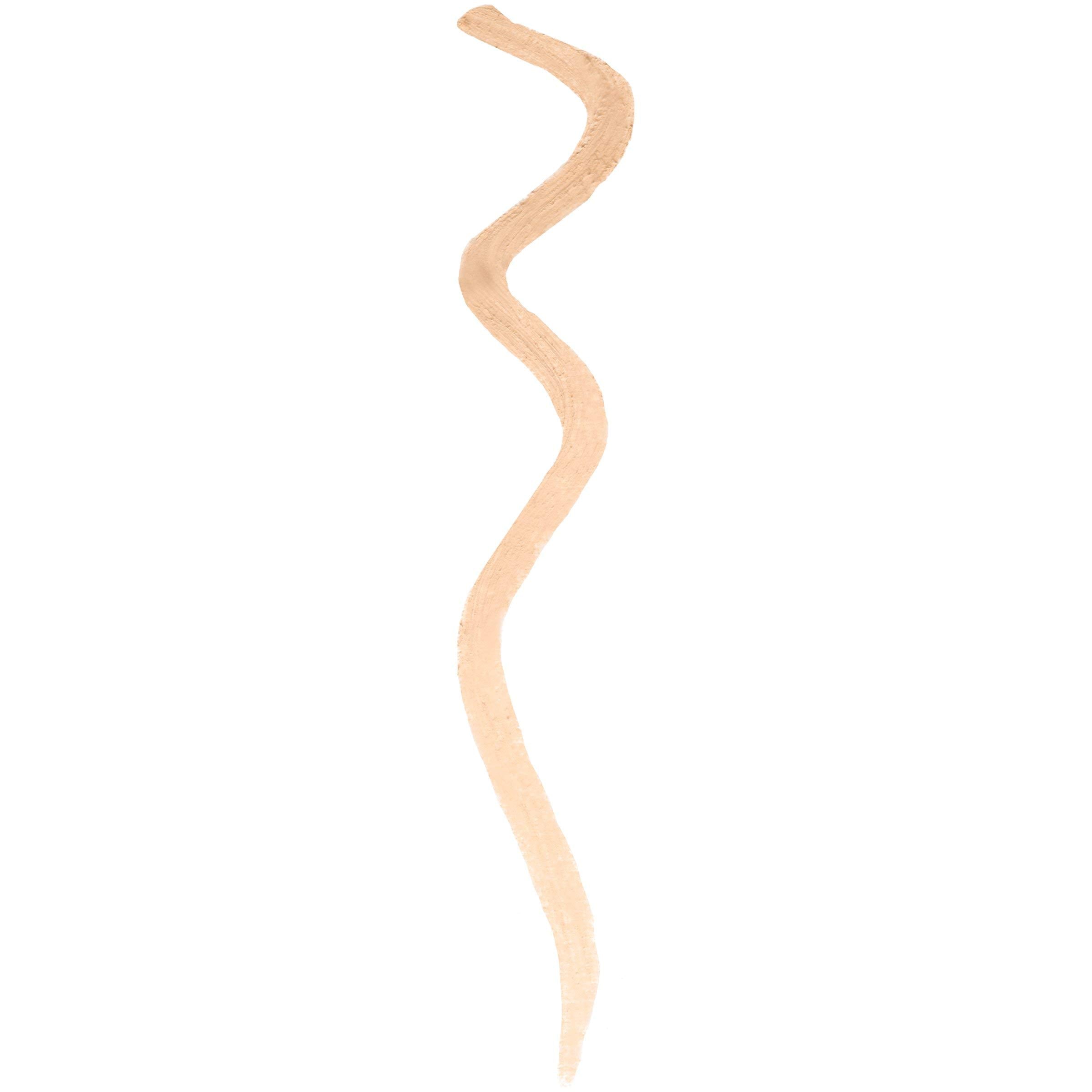 MAYBELLINE concealer applied under eye demonstrating brightening and shadow reduction