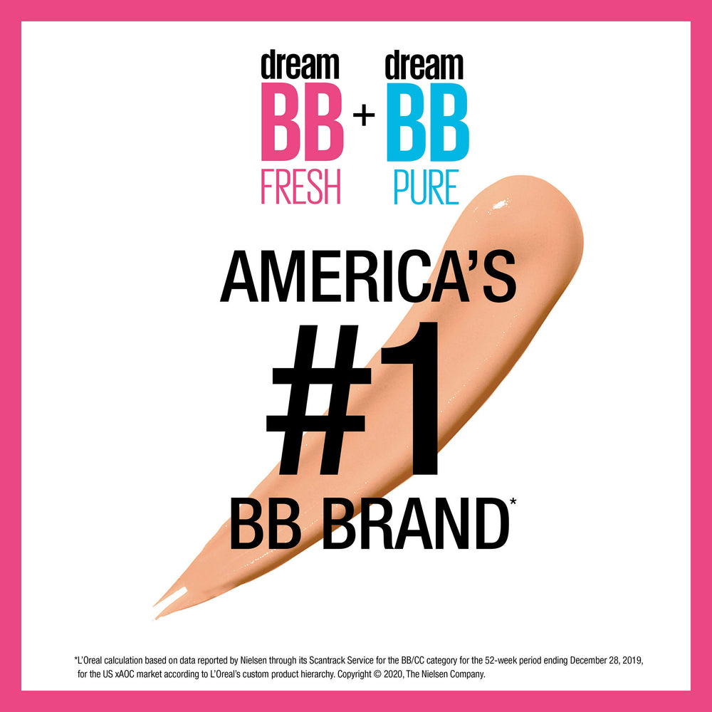 Maybelline BB cream blended with fingertips demonstrating natural finish