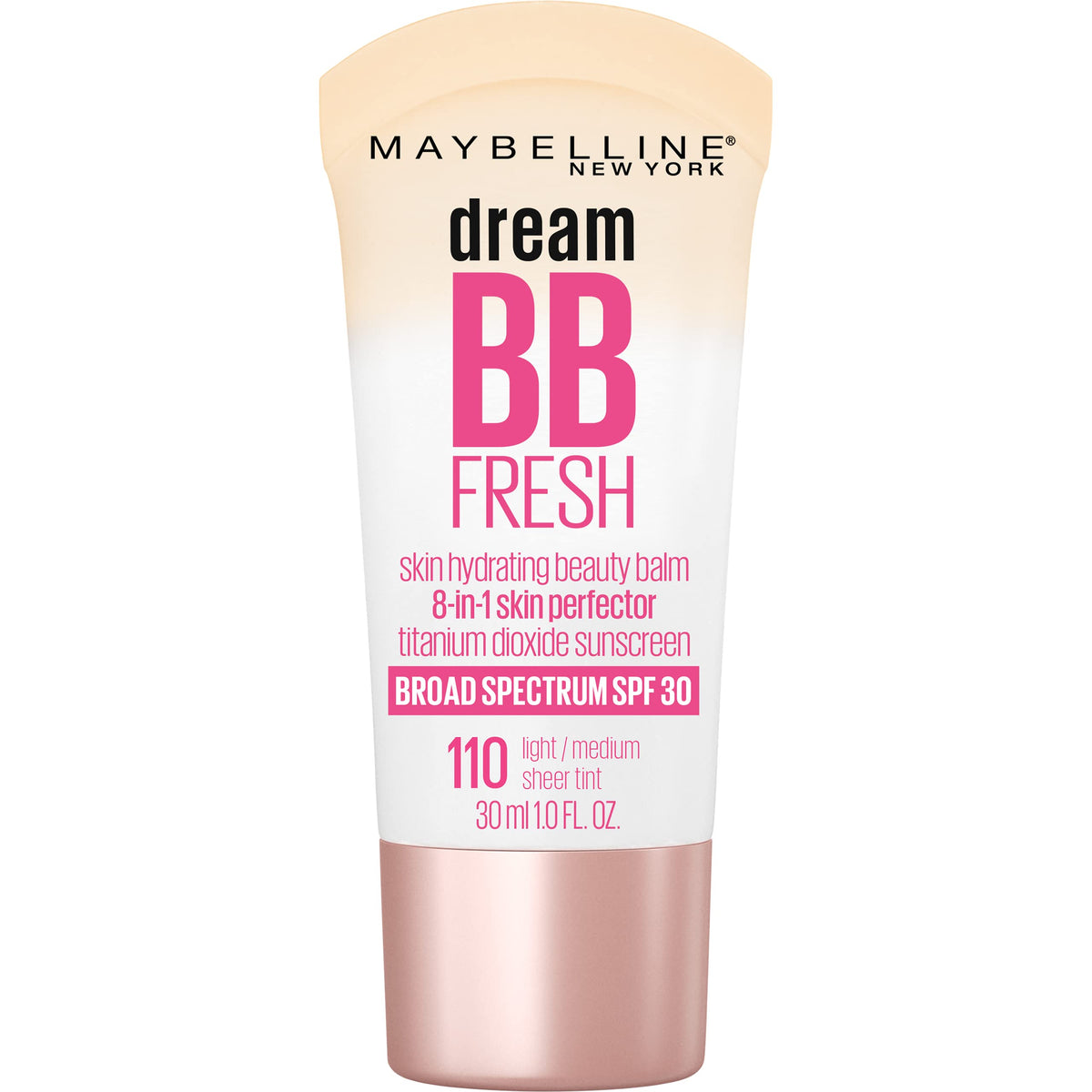 MAYBELLINE bottle front packaging showing product name and SPF 30 benefit