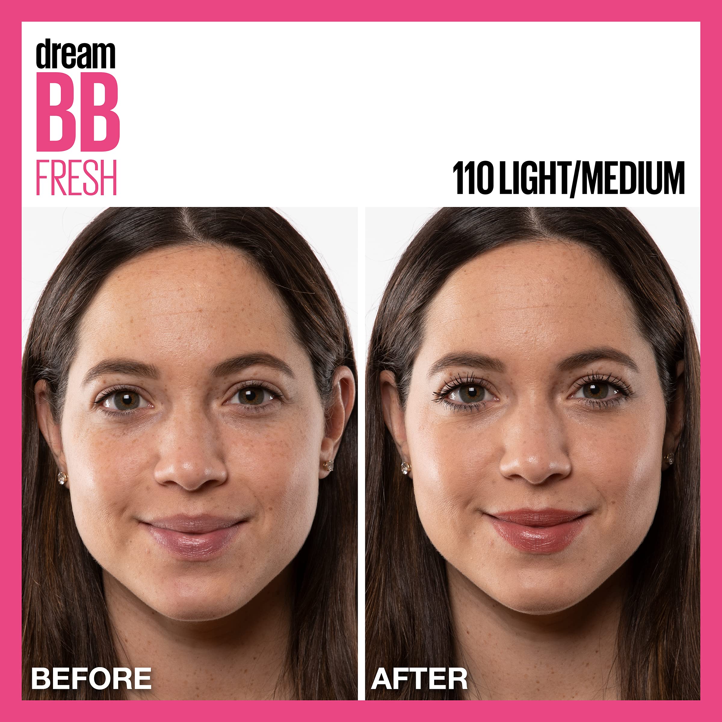 MAYBELLINE model wearing light/medium shade for natural skin-evening look