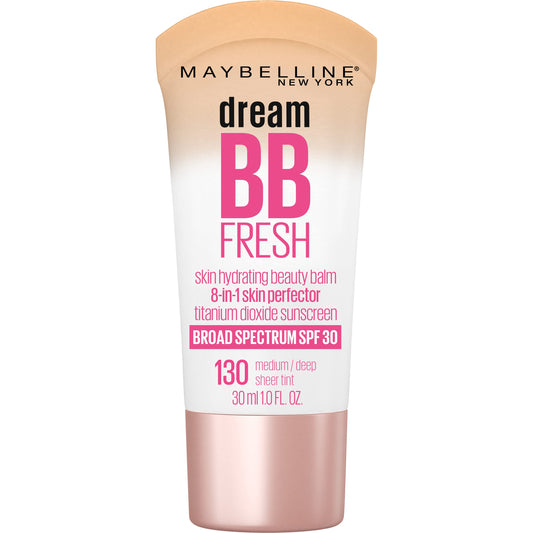 MAYBELLINE front bottle showing label and SPF 30 protection benefit
