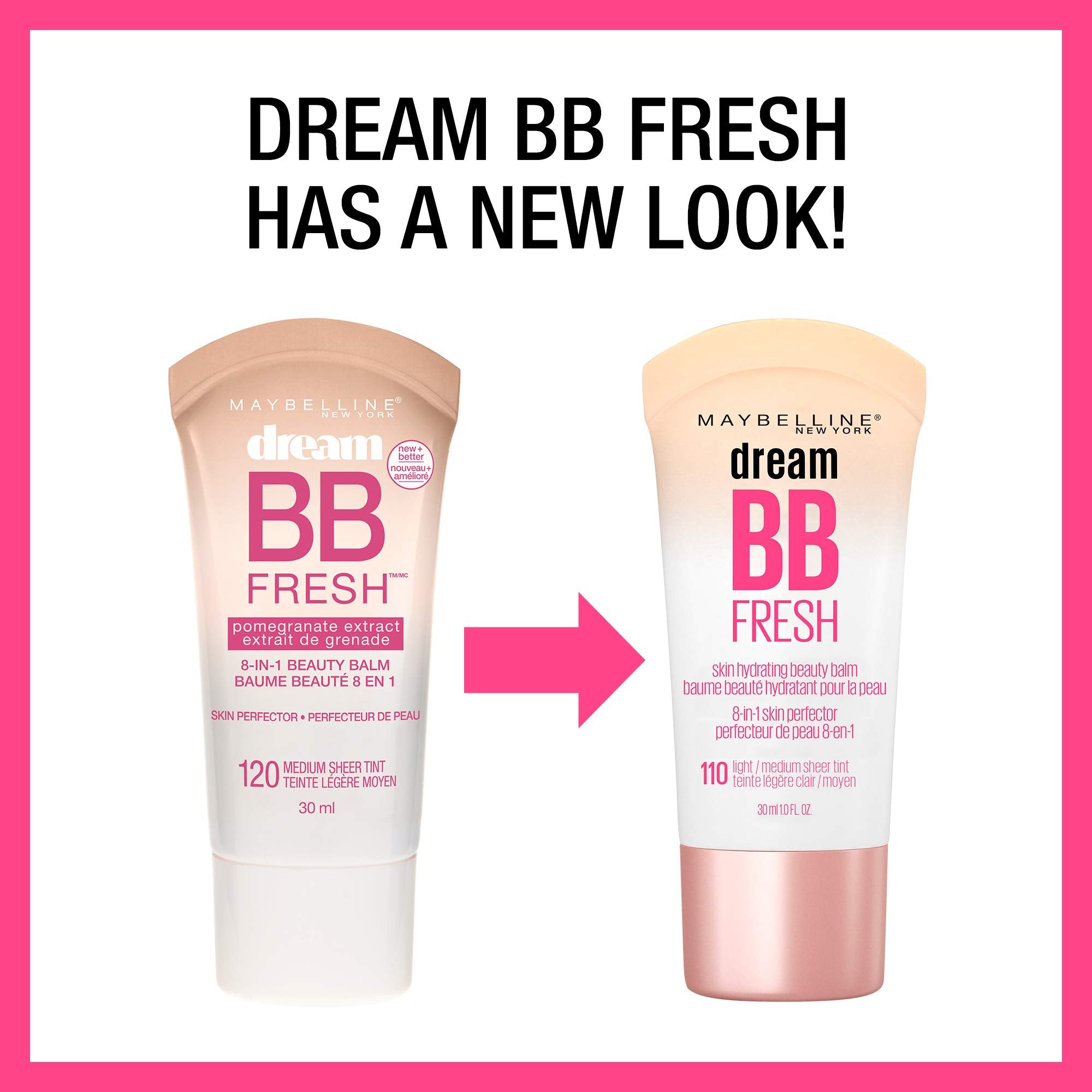 MAYBELLINE bottle held in hand for size comparison and travel-friendly benefit