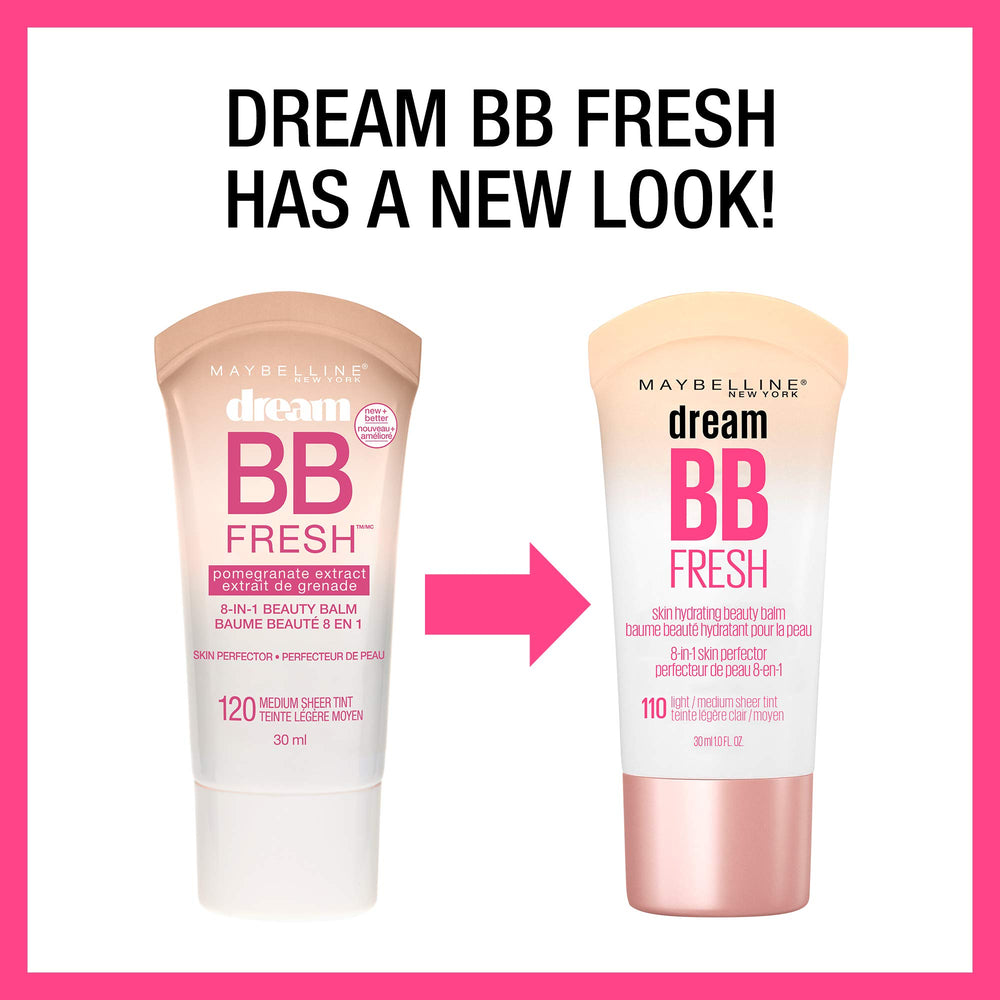 MAYBELLINE bottle held in hand for size comparison and travel-friendly benefit