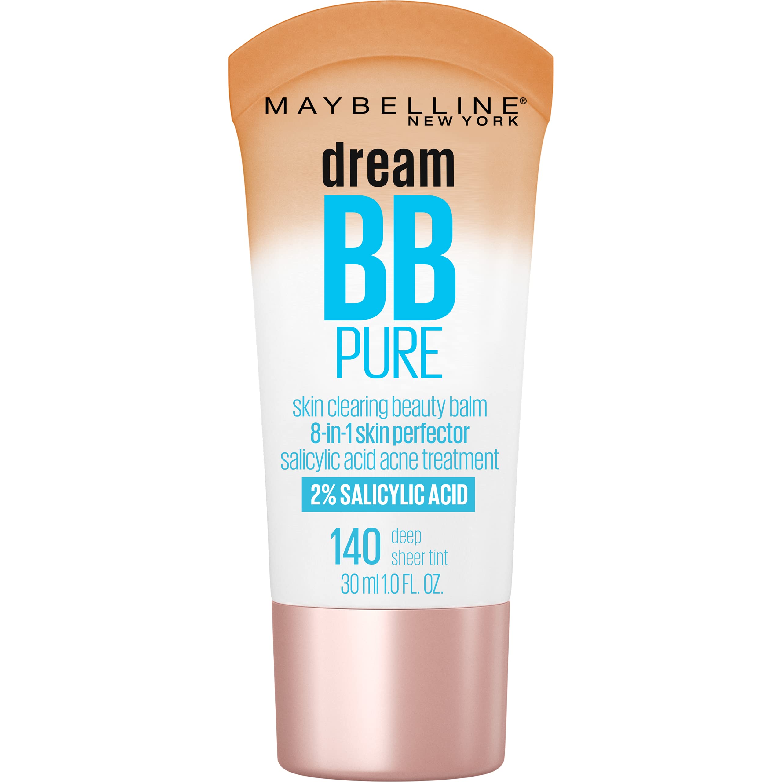 MAYBELLINE front bottle showing product and shade, conveys lightweight coverage benefit