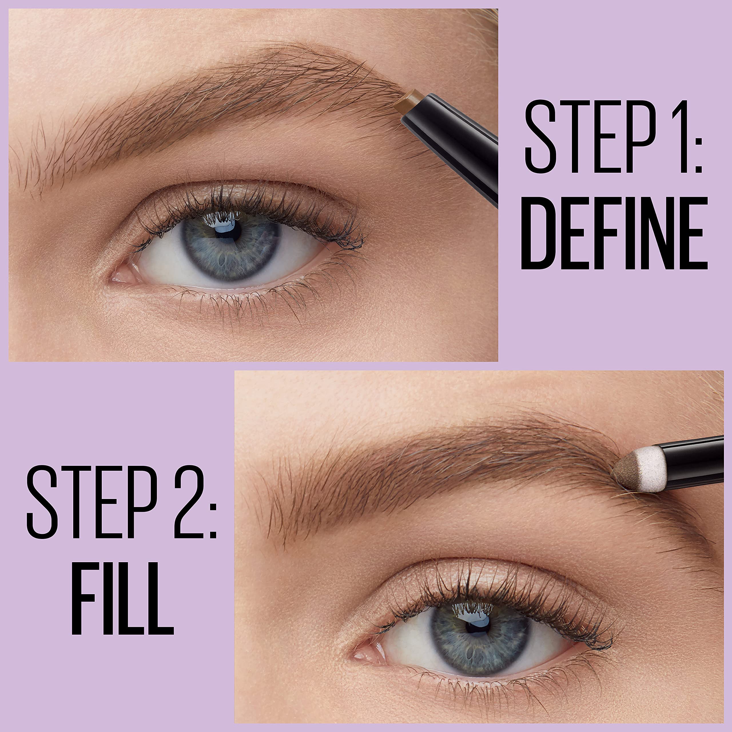 Maybelline dual‑ended tool in hand for travel‑friendly convenience benefit
