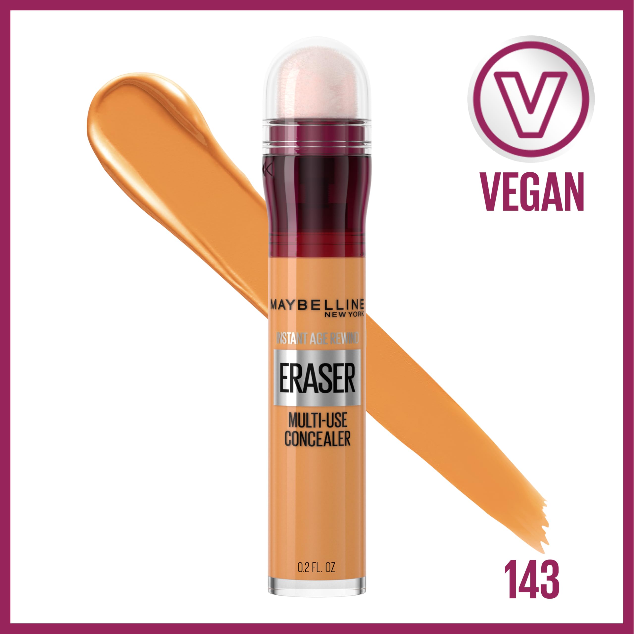 Maybelline sponge-tip applicator close-up for precise, easy application