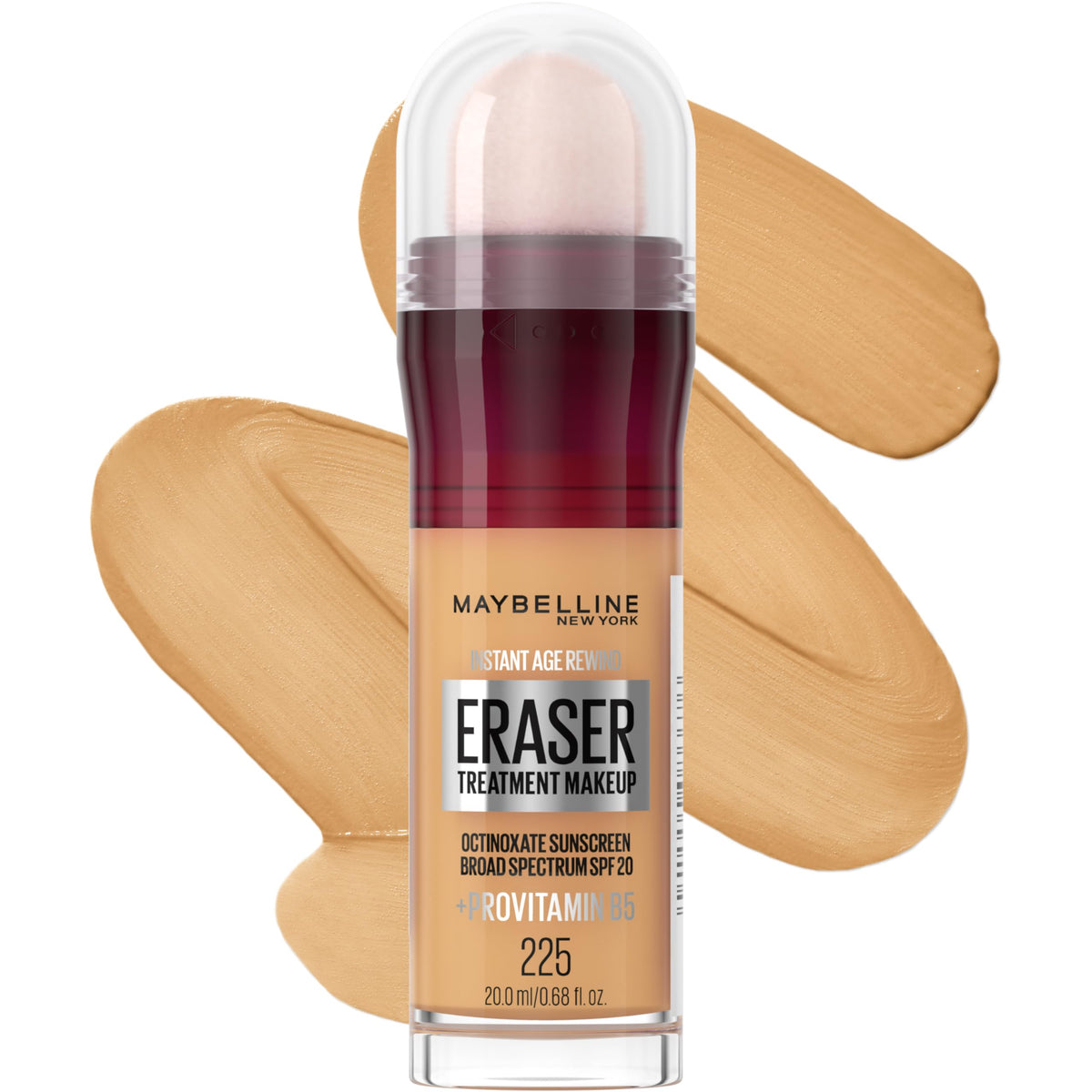 Maybelline front packaging showing bottle and applicator for easy use