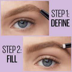 Maybelline express brow powder sponge detail blends color for natural finish